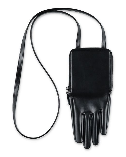 MM6 by Maison Martin Margiela Black Glove Zipped Mini Shoulder Bag