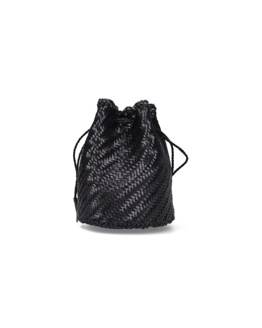 Dragon Diffusion Black Pompom Double Jump Bucket Bag