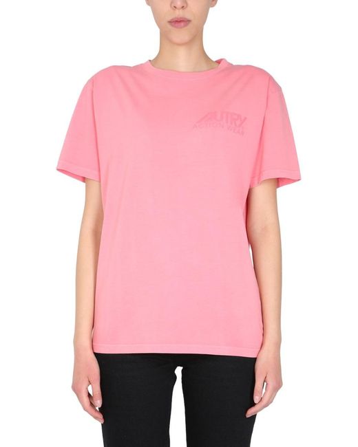 Autry Pink Sunburnt T-Shirt