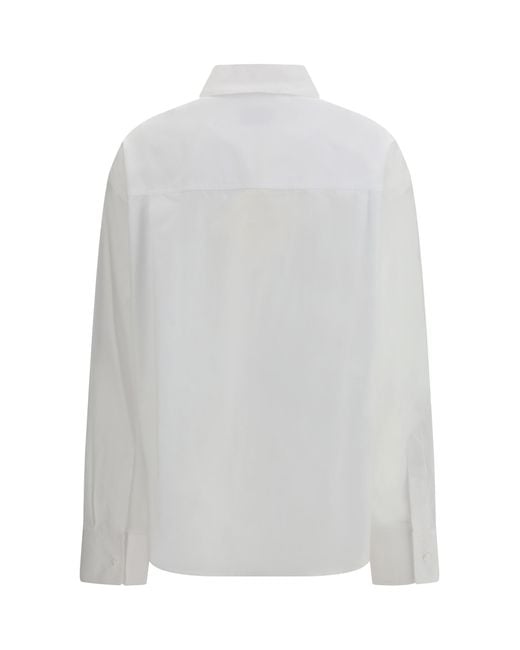 Loulou de Saison White Lee Shirt Cotton Poplin