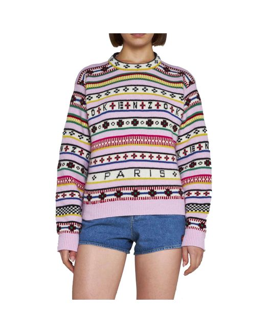KENZO Pink Wool Sweater