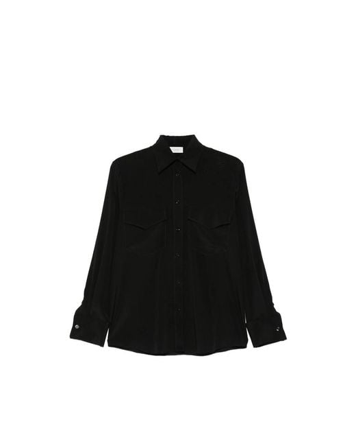 Mazzarelli Black Shirt Michela Silk