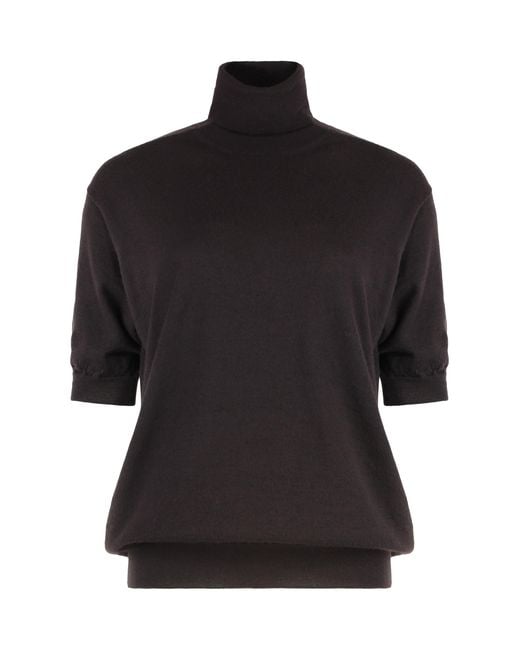 Prada Black Sweater Turtleneck Cashmere