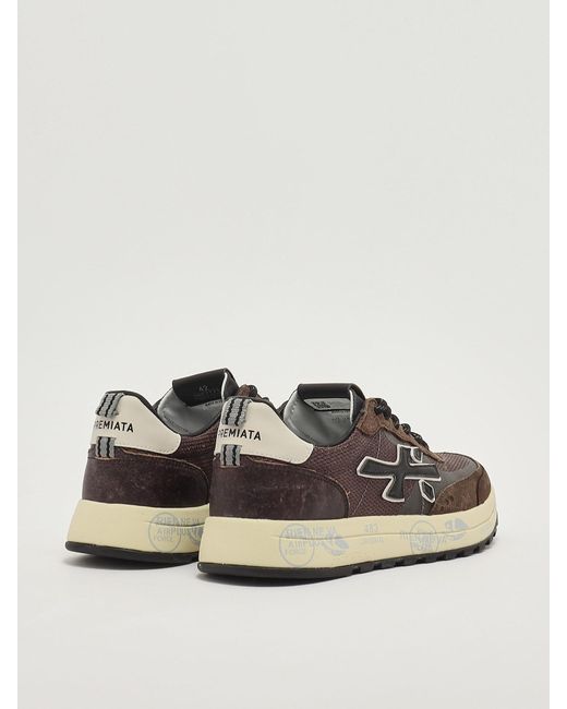 Premiata Sneakers Nous 7731 N°45 – Verde Suede E Rete Con Maxi Suola Effetto Sfumato
