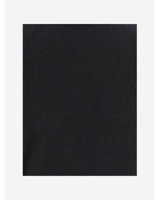 Sa Su Phi Black Cashmere And Silk Knit Sweater