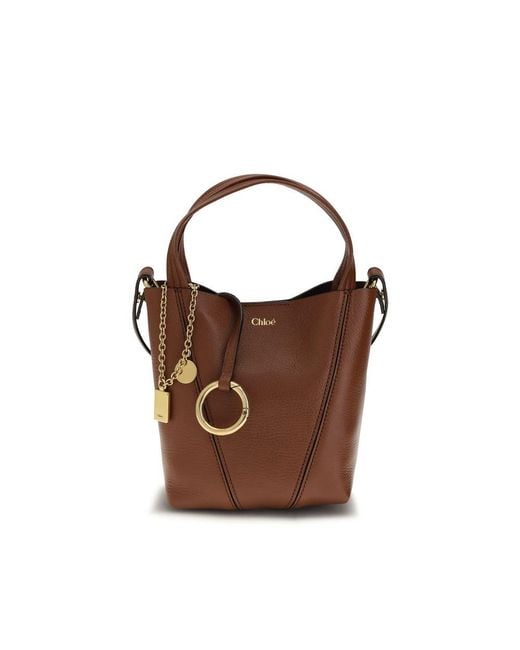 Chloé Brown Calf Leather Bos Taurus Shoulder Bag