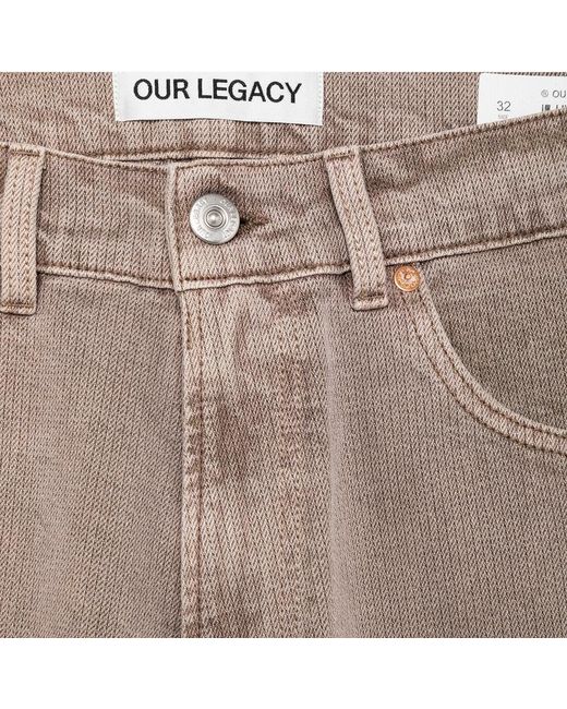 Our Legacy Brown Third Cut Jeans for men