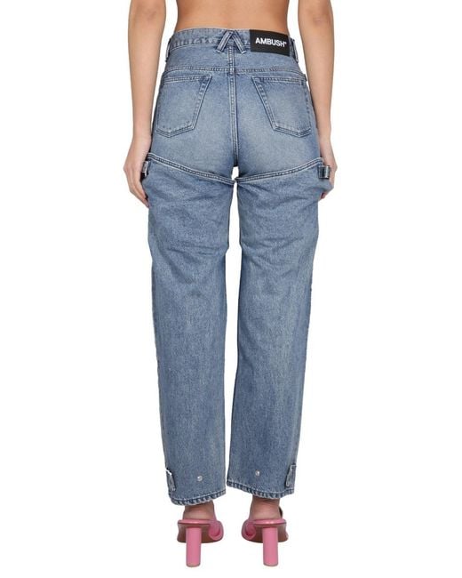 Ambush Blue Five Pocket Jeans Cotton