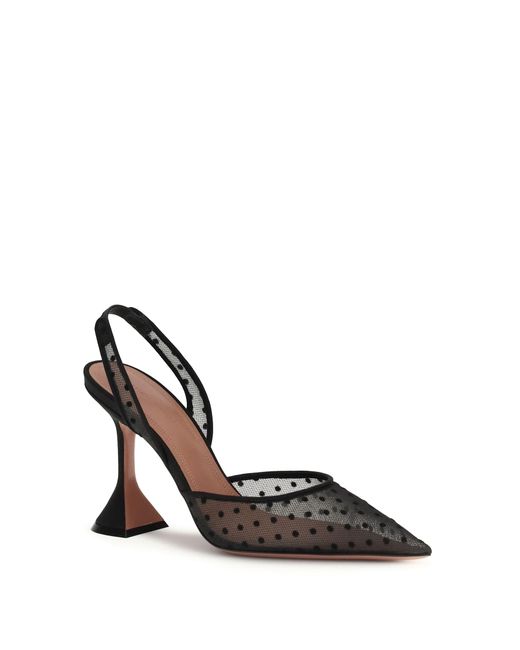 AMINA MUADDI White Polka Dot Holli Pumps