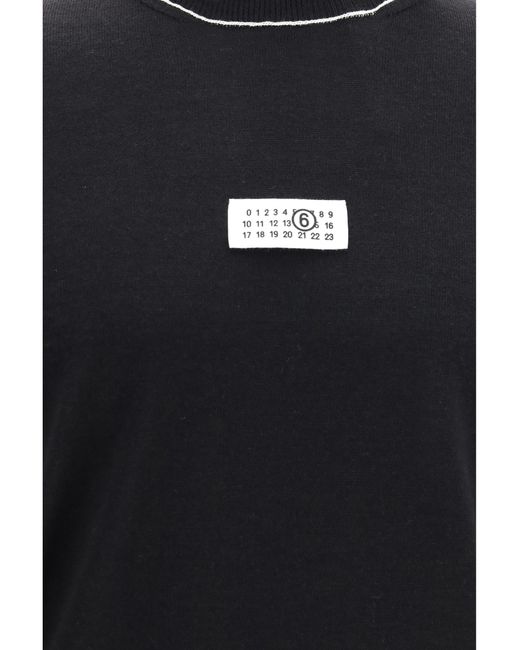 MM6 by Maison Margiela Black Turtleneck Sweater Merino Wool (Ovis Aries) for men