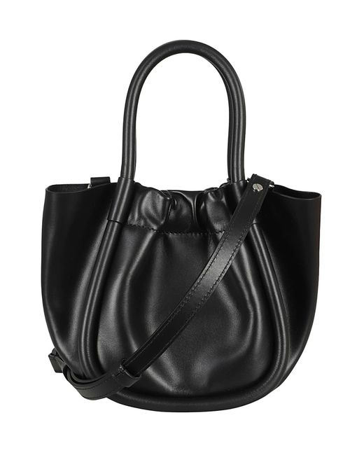 Proenza Schouler Black Extra Small Ruched Tote Bag