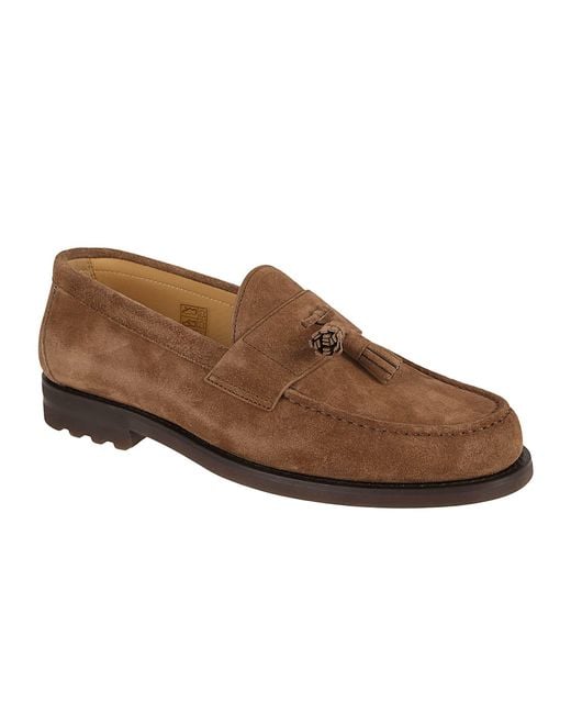 Brunello Cucinelli Brown Tasseled Loafers for men