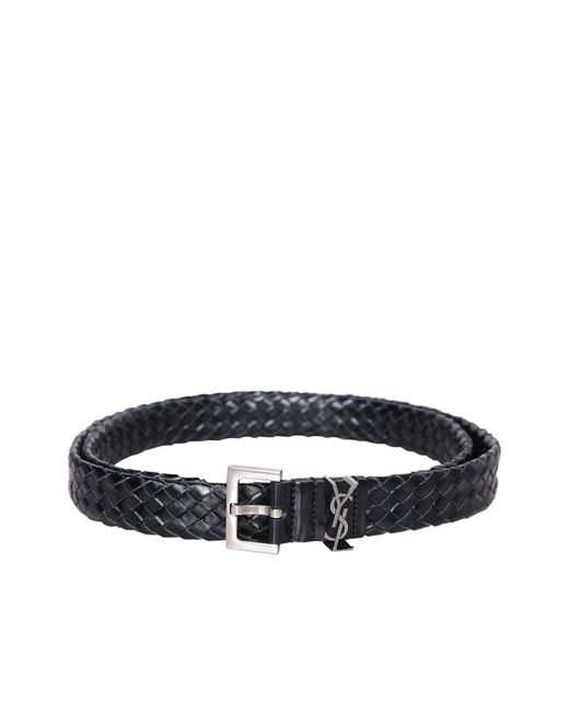 Saint Laurent Belts in White for Men | Lyst UK