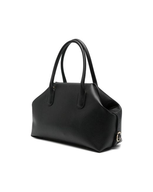 THEMOIRÈ Black Tote Bag Calf Leather