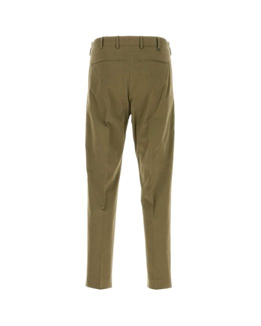 PT Torino Green Army Stretch Cotton Pant for men