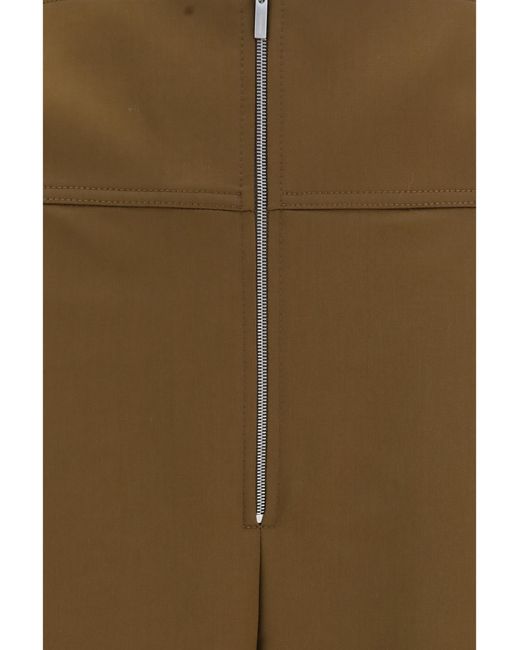 Ferragamo Brown Wide Balloon-Fit Zip Pants