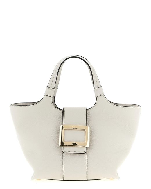 Roger Vivier White Top Handle Bag