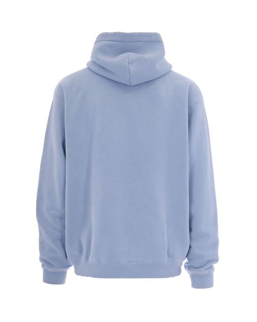 Represent Blue Logo Hood Sweatshirt for men