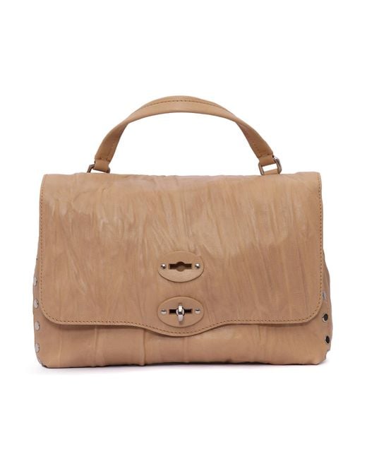 Zanellato Brown Postina Plisse Size S Lio Grande