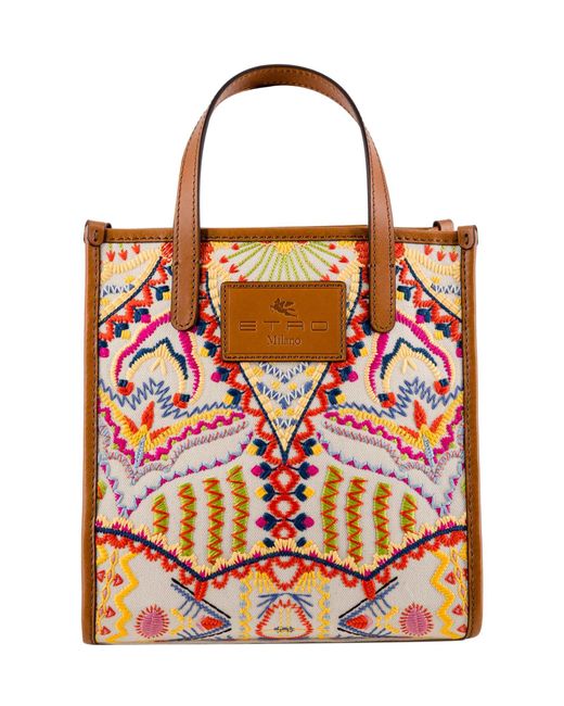 Etro Cal-leather Tote Bag - Save 6% - Lyst
