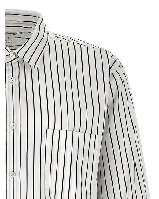 Comme des Garçons White Striped Shirt for men