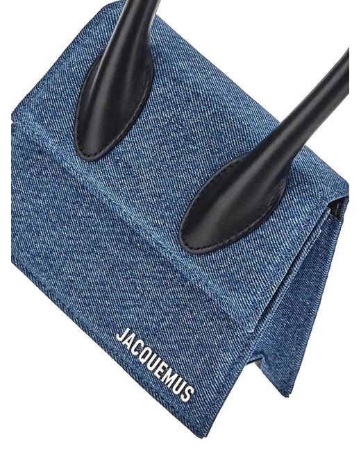 Jacquemus Blue Le Chiquito Moyen Handbag