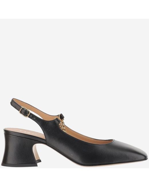 Chloé Black Chloé Charms Slingback Pumps