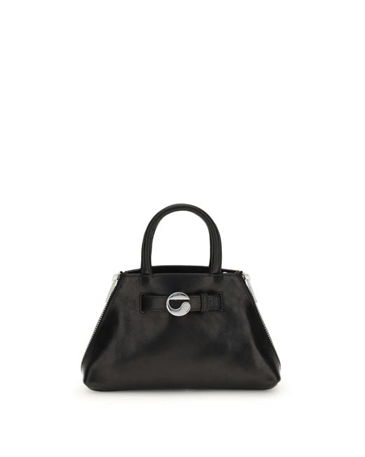 Coperni Black Mini Data Bag Calf Leather Bos Taurus Shoulder