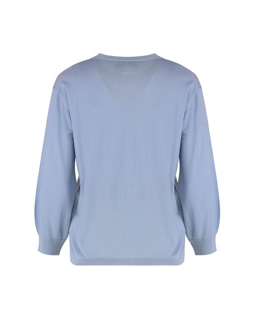 Max Mara Blue Max Mara Sweater Amico Virgin Wool