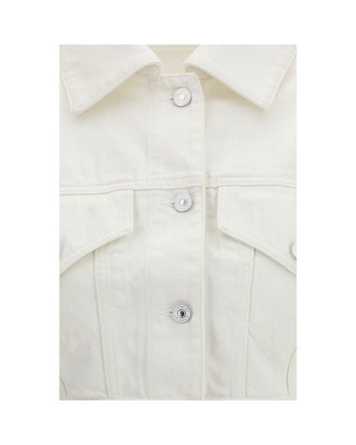Givenchy White Cotton Denim Jacket Clothing
