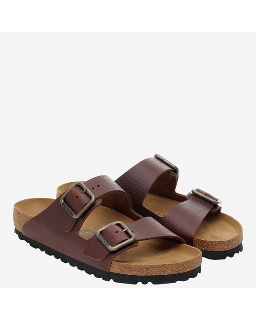 Birkenstock Brown Sandals Arizona Wire Buckle Leather Slippers