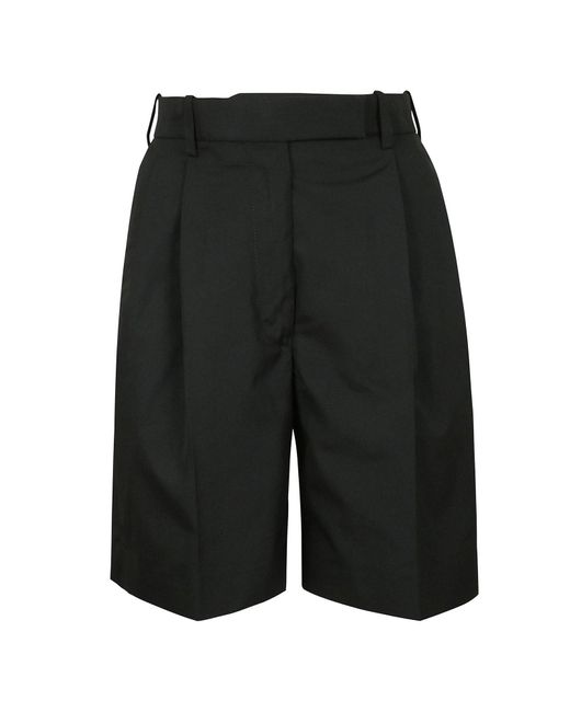 Thom Browne Black High-Waisted Thigh-Length Shorts