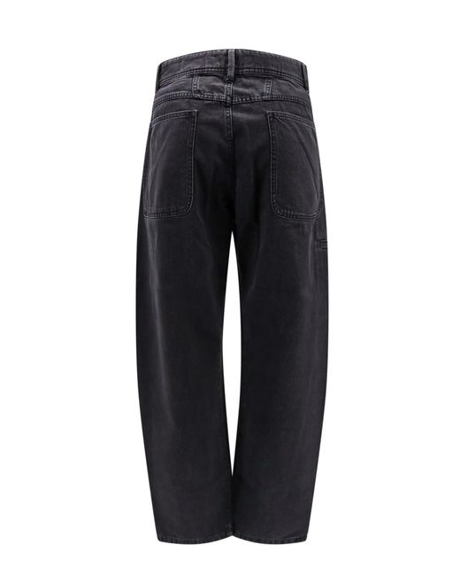 Lemaire Black Twisted Workwear Pants for men