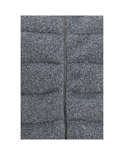 Herno Gray Polyester Sleeveless Jacket