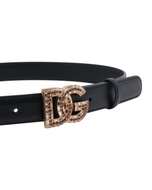 Dolce & Gabbana Black Belts Calf Leather