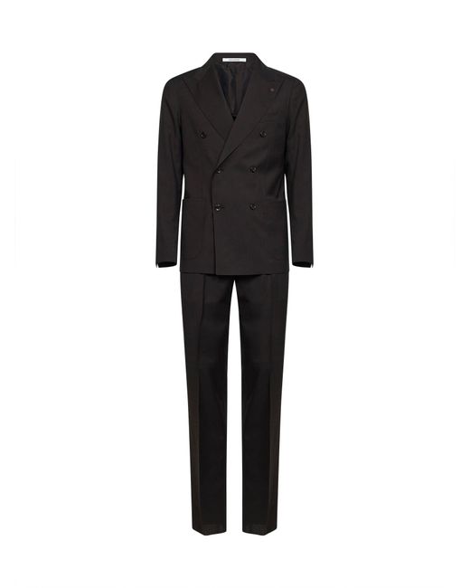 Tagliatore Black Suit Vesuvio Dark Virgin Wool for men