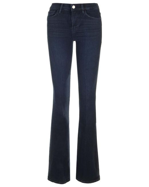 FRAME Le High Flare Jeans in Blue | Lyst