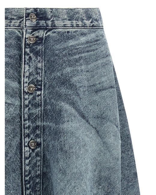 DIESEL Blue De-Annet-B-Fsh Skirts Light