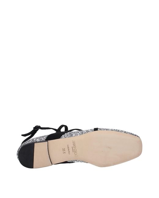 Jimmy Choo Black Plastic Ballet Flats