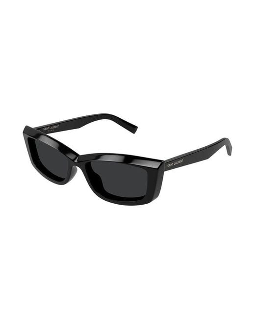Saint Laurent Black Sunglasses Cat Eye Full Rim, Frame And Lens Sl658001