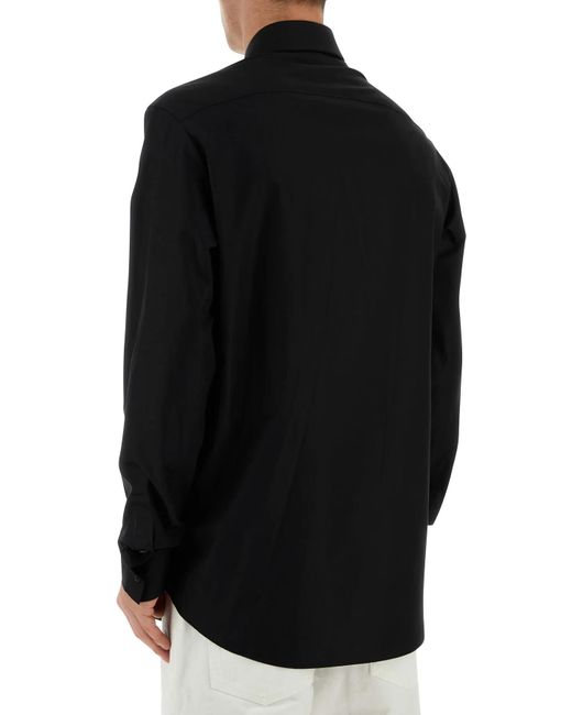 Balmain Black Poplin Shirt for men