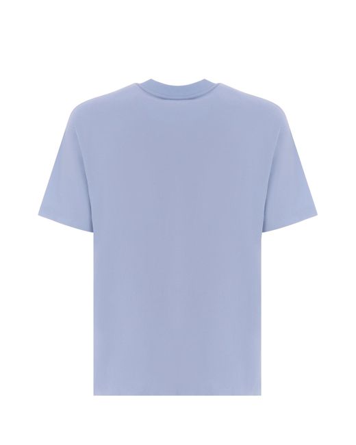 Drole de Monsieur Blue T-Shirt Drole De Monsieur Made Of Cotton for men