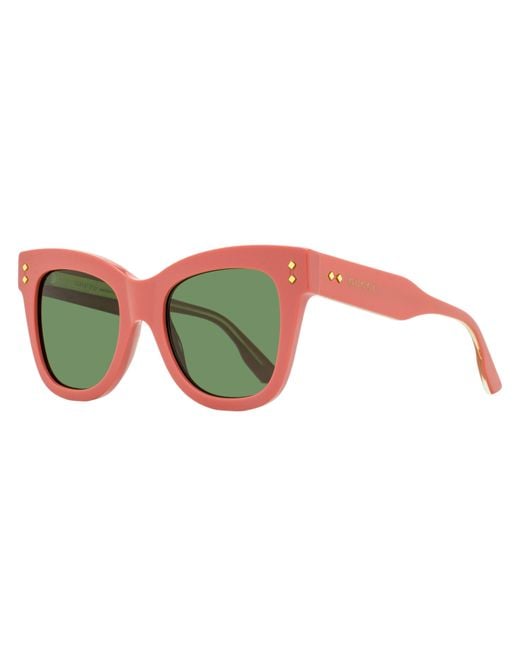 Gucci Black Square Cat Eye Sunglasses Gg1082S 004 52Mm Plastic (Acetate)
