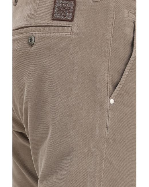 Jacob Cohen Gray Bobby Slim Chino Pants Stretch Cotton Gabardine Cotton; Elastane for men