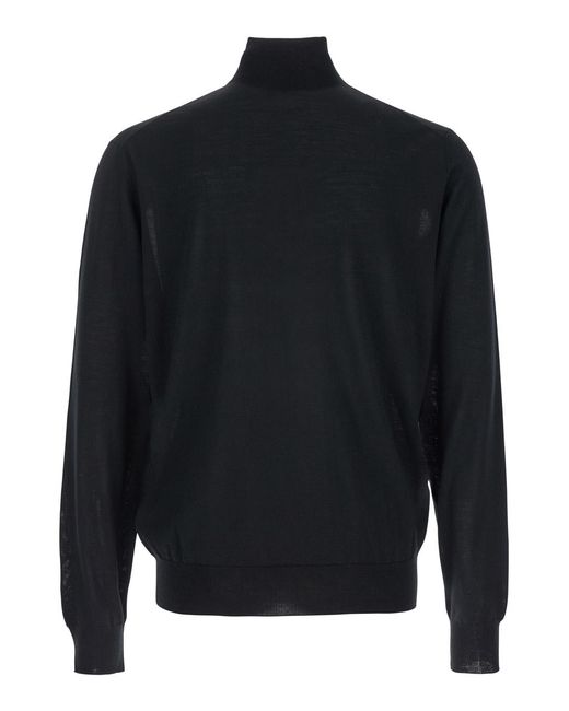 Le Plain Blue Turtleneck With Long Sleeves for men
