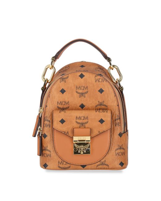 MCM Backpack in Brown Lyst