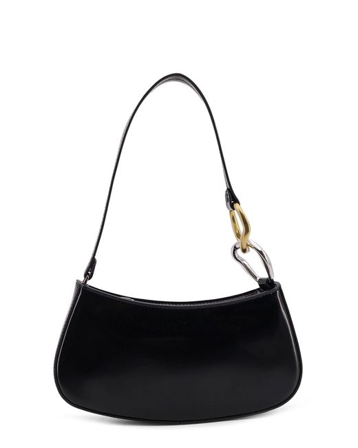 Staud Black Ollie Bag Leather Shoulder Bag