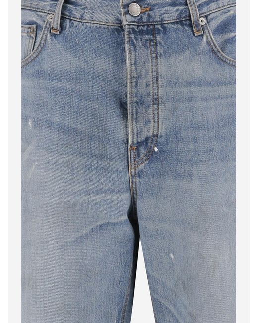 Haikure Blue Cotton Jeans for men
