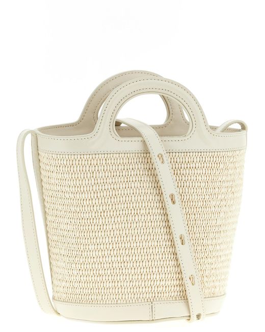 Marni White 'Tropicalia' Small Bucket Bag