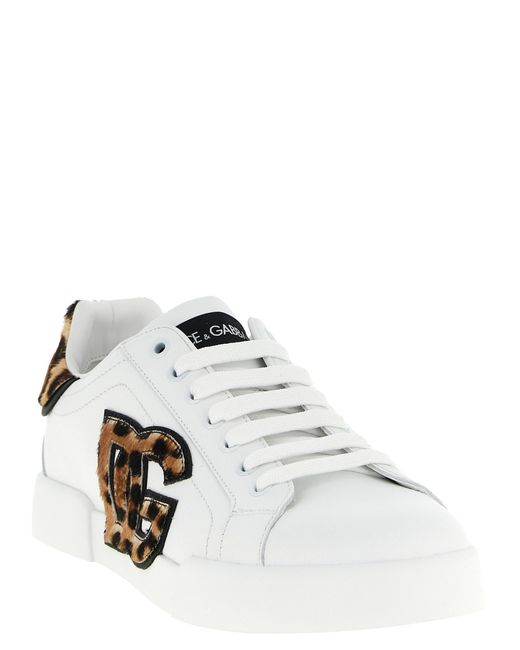 Dolce & Gabbana White Logo Sneakers